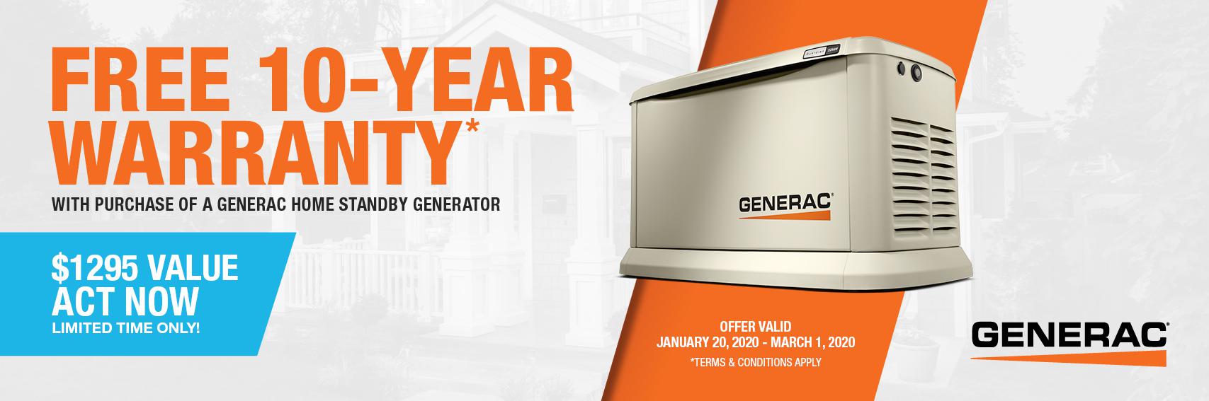 Homestandby Generator Deal | Warranty Offer | Generac Dealer | Chatham, ON